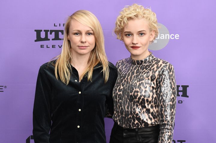 Writer, producer and director Kitty Green, left, and actress Julia Garner attend the Sundance Film Festival's premiere of "Th