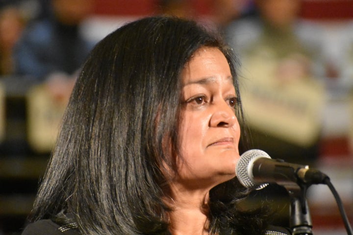 Rep. Pramila Jayapal said “all attention” should be trained on President Donald Trump’s impeachment tr
