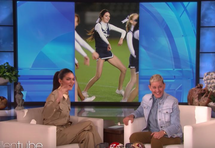 "After I watched 'Cheer,' I was like, I was definitely not this type of cheerleader," Jenner said of her own high school cheerleading days.