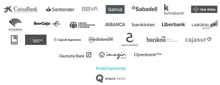 Bancos con los que se puede usar Bizum.