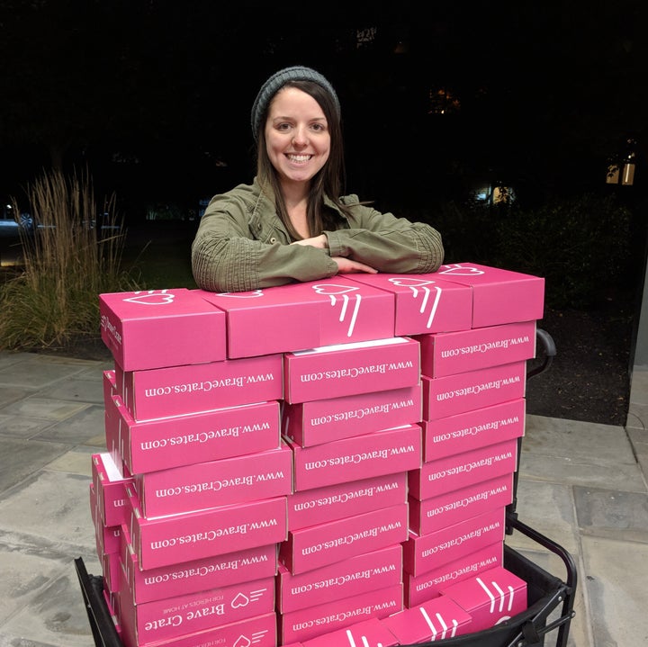 Hoy transports Brave Crate deployment countdown subscription boxes for shipment.