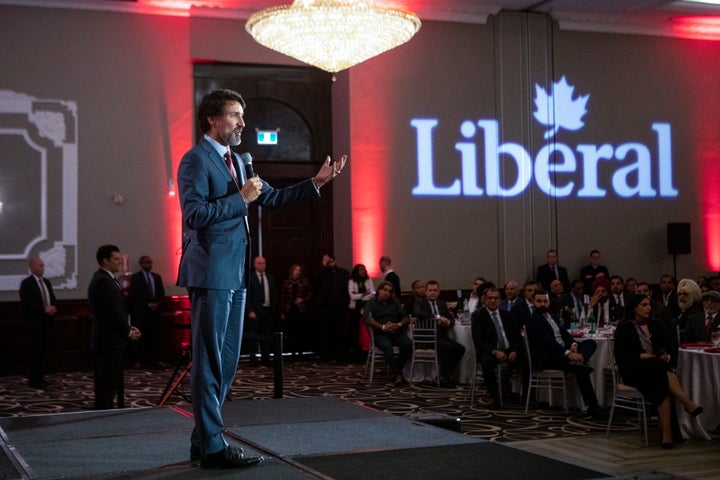 Prime Minister Justin Trudeau speaks at a Liberal Party fundraiser in Mississauga on Thursday January 30, 2020.