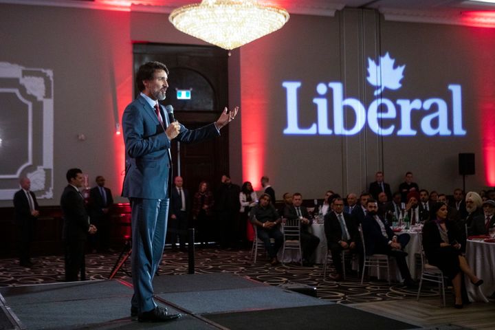 Prime Minister Justin Trudeau speaks at a Liberal Party fundraiser in Mississauga on Thursday January 30, 2020. 