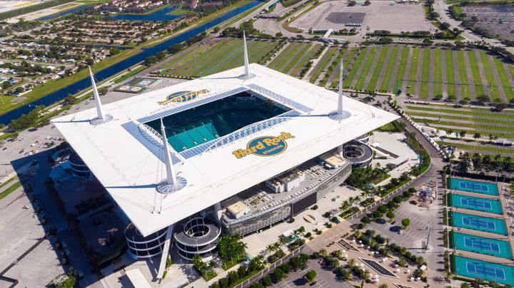 2020年のスーパーボウルの舞台になるフロリダ州マイアミのハードロック・スタジアム