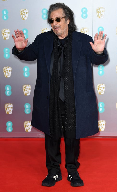 Al Pacino attending the 73rd British Academy Film Awards held at the Royal Albert Hall, London. Photo credit should read: Doug Peters/EMPICS Entertainment