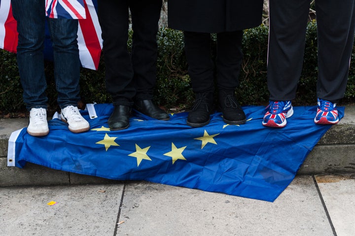 Británicos que apoyan el Brexit.