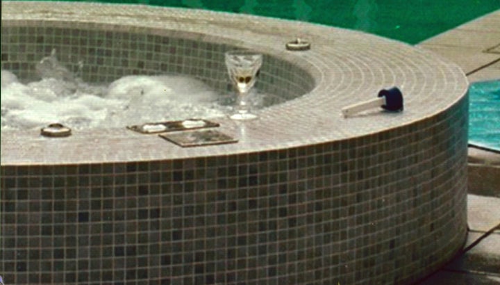 An image issued by the IPCC showing the pool thermometer at the scene of Stuart's death. This later went missing 