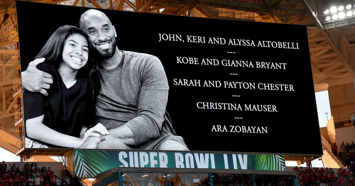 Kobe Bryant honoured during Super Bowl LIV pre-game