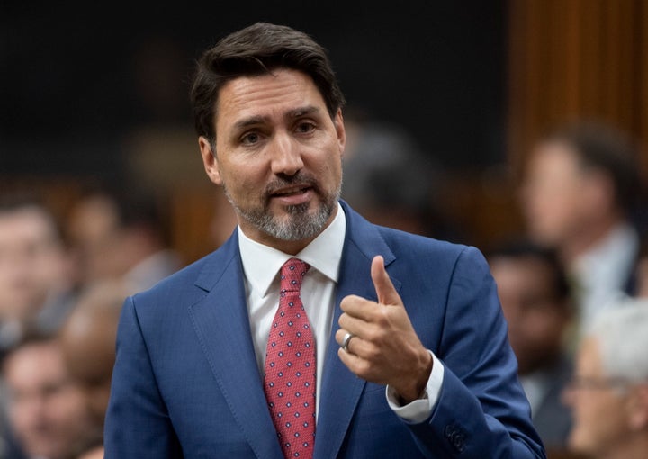 Le premier ministre Justin Trudeau répond à une question à la Chambre des communes le lundi 3 février 2020, à Ottawa.