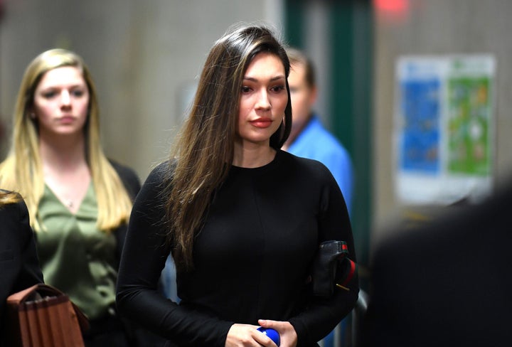 Jessica Mann arrives for the trial of Harvey Weinstein at the Manhattan Criminal Court on Jan. 31.