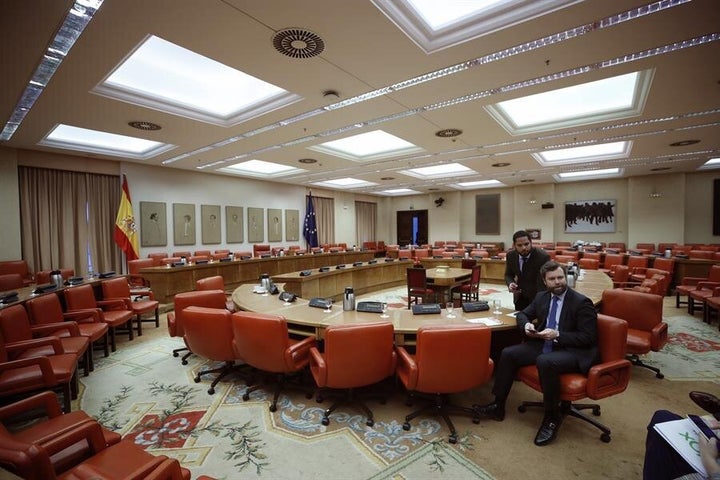 Iván Espinosa de los Monteros en la sala constitucional del Congreso.