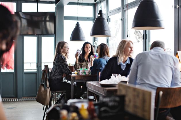 Eating at a restaurant is a different experience than, say, downing pizza on your couch at home.