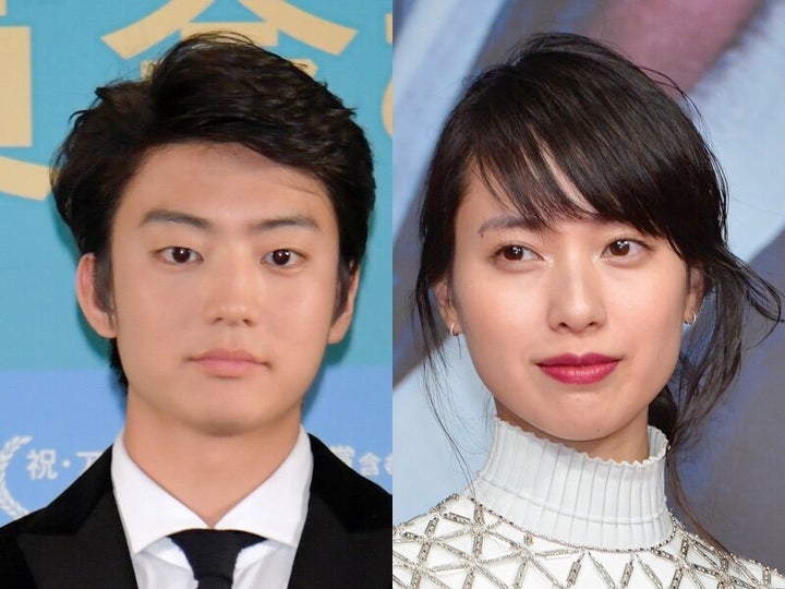 「スカーレット」で主人公・川原喜美子を演じる戸田恵梨香さん(右)。息子役の伊藤健太郎さん(左)。