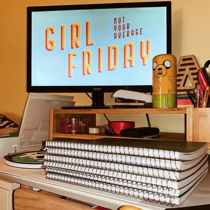 Young keeps a paper notebook at her desk for each client.