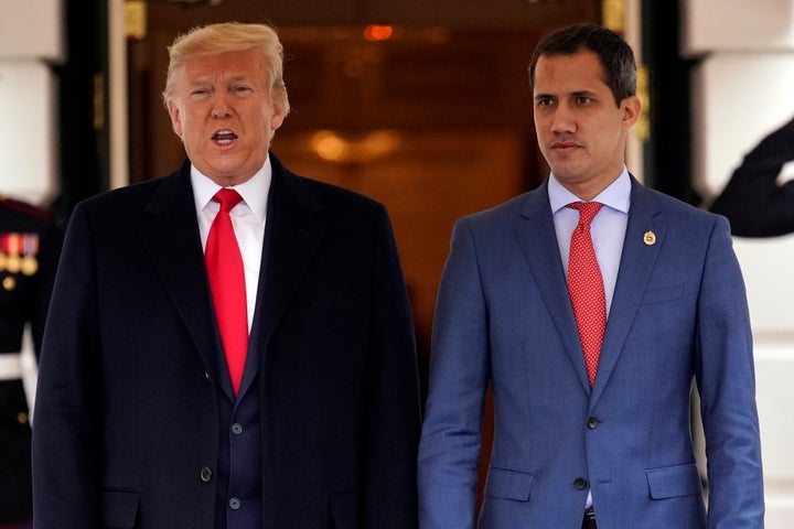 Venezuelan opposition leader Juan Guaidó met with President Donald Trump at the White House on Wednesday as the U.S. p