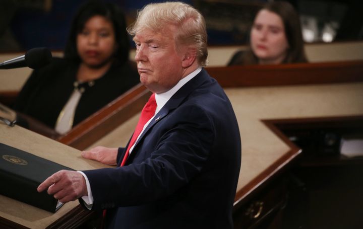 President Donald Trump he delivers the State of the Union address on Feb. 4, 2020 in Washington, DC. 