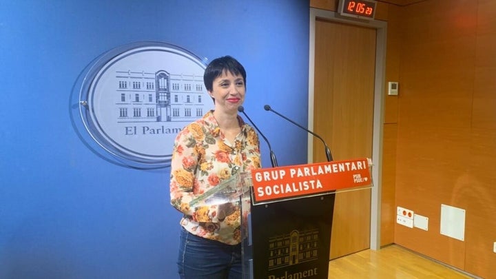 Silvia Cano, portavoz de los socialistas en el Parlament balear, en una imagen de archivo.