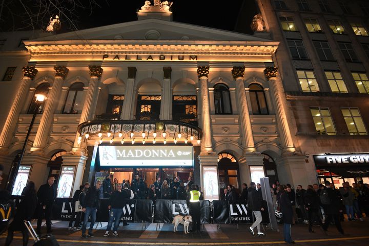 The London Palladium on the opening night of Madonna's Madame X tour
