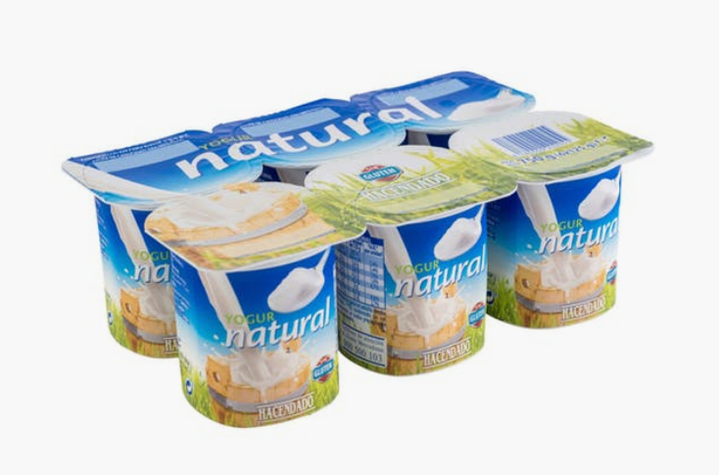 Yogur natural de Hacendado (Mercadona).