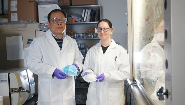 University of Alberta Prof. Hyo-Jick Choi and Mitacs researcher Ilaria