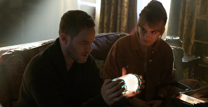 Aaron Ashmore and Emilia Jones in "Locke & Key."