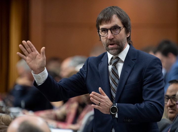 Minister of Canadian Heritage Steven Guilbeault responds to a question during Question Period in the House of Commons on Feb. 6, 2020 in Ottawa.