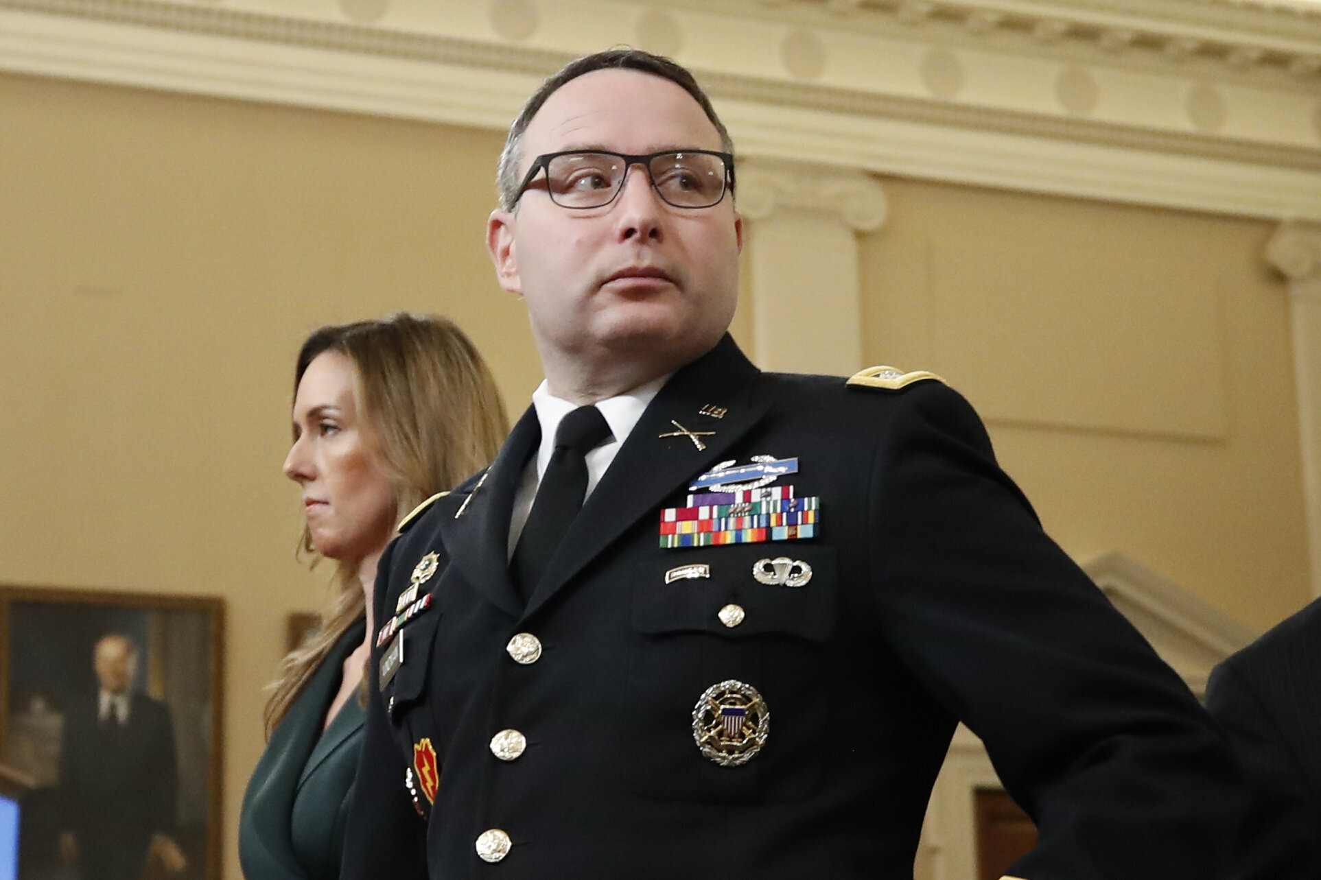 Alexander Vindman, Army Officer Who Testified Against Trump, Escorted ...