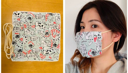 3分でできるマスクの作り方　超簡単【手順の動画あり】