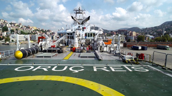 Το τουρκικό ερευνητικό-σεισμογραφικό πλοίο Oruc Reis (Photo by Ibrahim Yozoglu/Anadolu Agency/Getty Images)