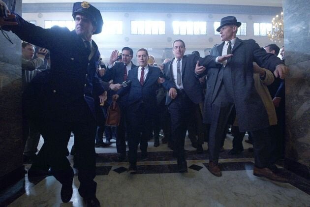 El sindicalista Jimmy Hoffa (Al Pacino) y el asesino a sueldo Frank Sheeran (Robert de Niro).