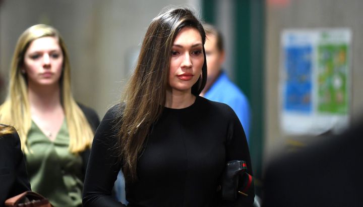 Former actress Jessica Mann arrives for the trial of Harvey Weinstein at the Manhattan Criminal Court, on Jan. 31, 2020 in New York City.