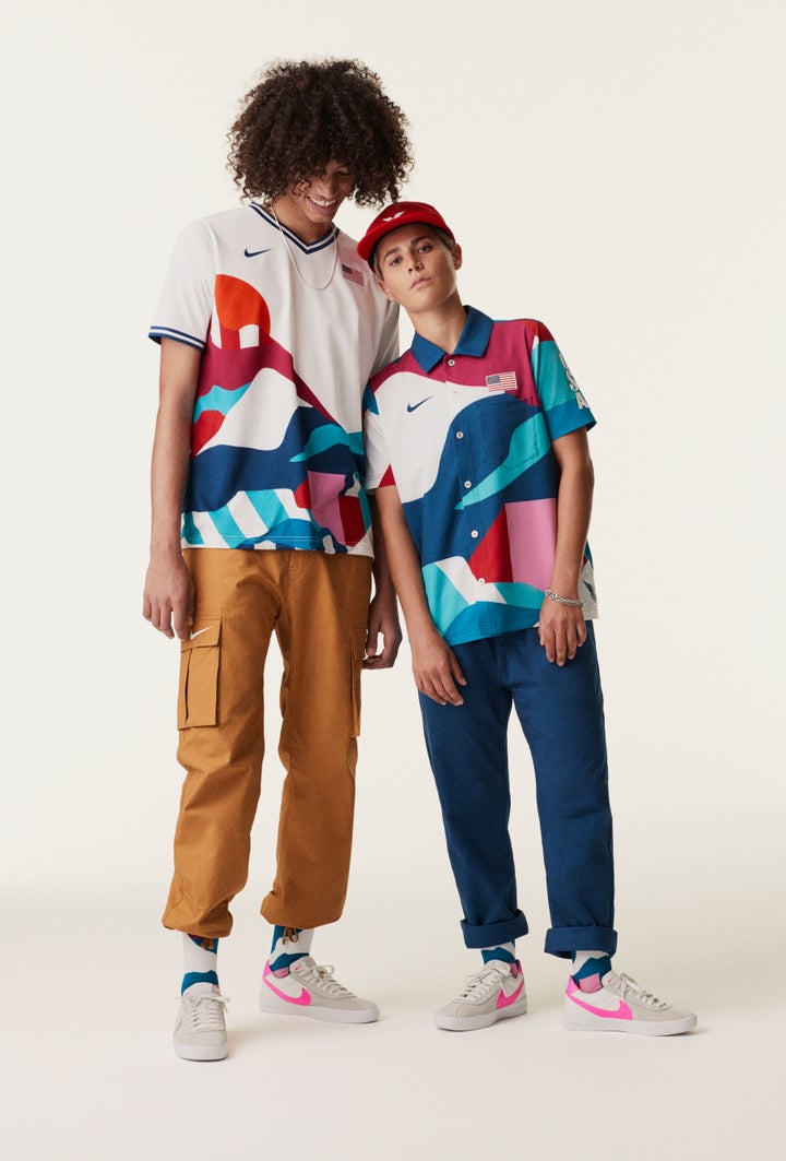 Nike released its Olympic uniforms, including these two for the U.S. skateboarding team, and suddenly we want to take up the sport.