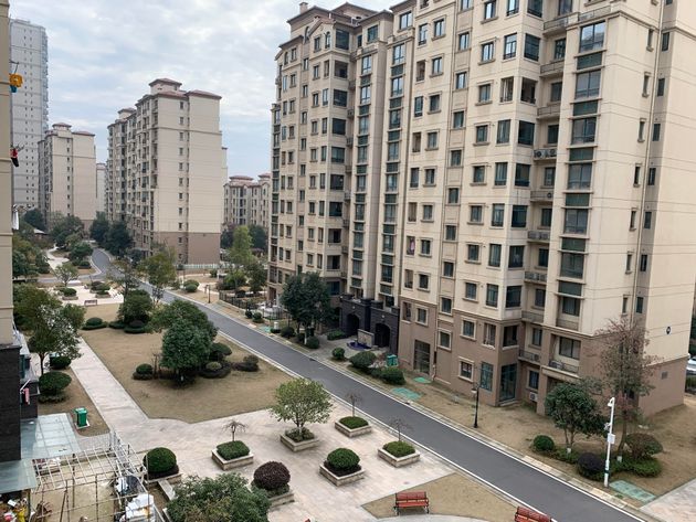 The view out of my parents' apartment in Wuhan.