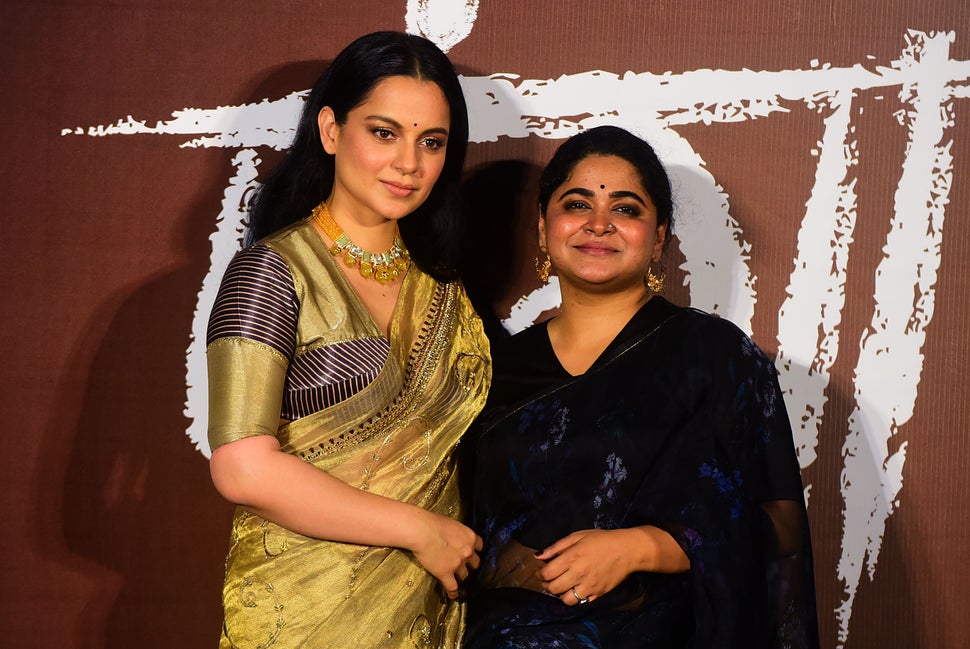 Kangana Ranaut poses for photographs during the trailer launch of Panga, directed by Ashwiny Iyer Tiwari (R), in Mumbai on December 23, 2019. 