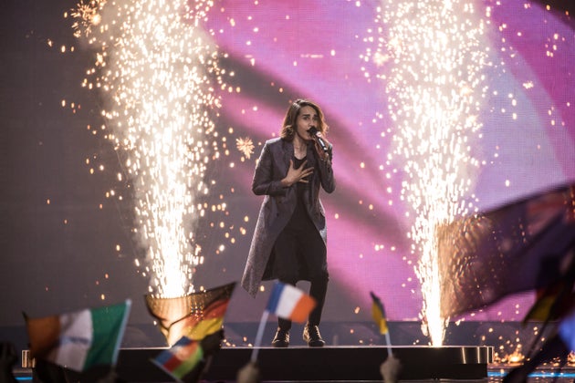 Isaiah Firebrace performed at the Eurovision Grand Final in 2017.