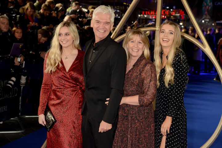 Phillip said his wife and daughters Molly (left) and Ruby had been "astonishing"