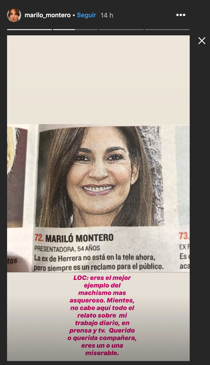 Mariló Montero en Instagram.