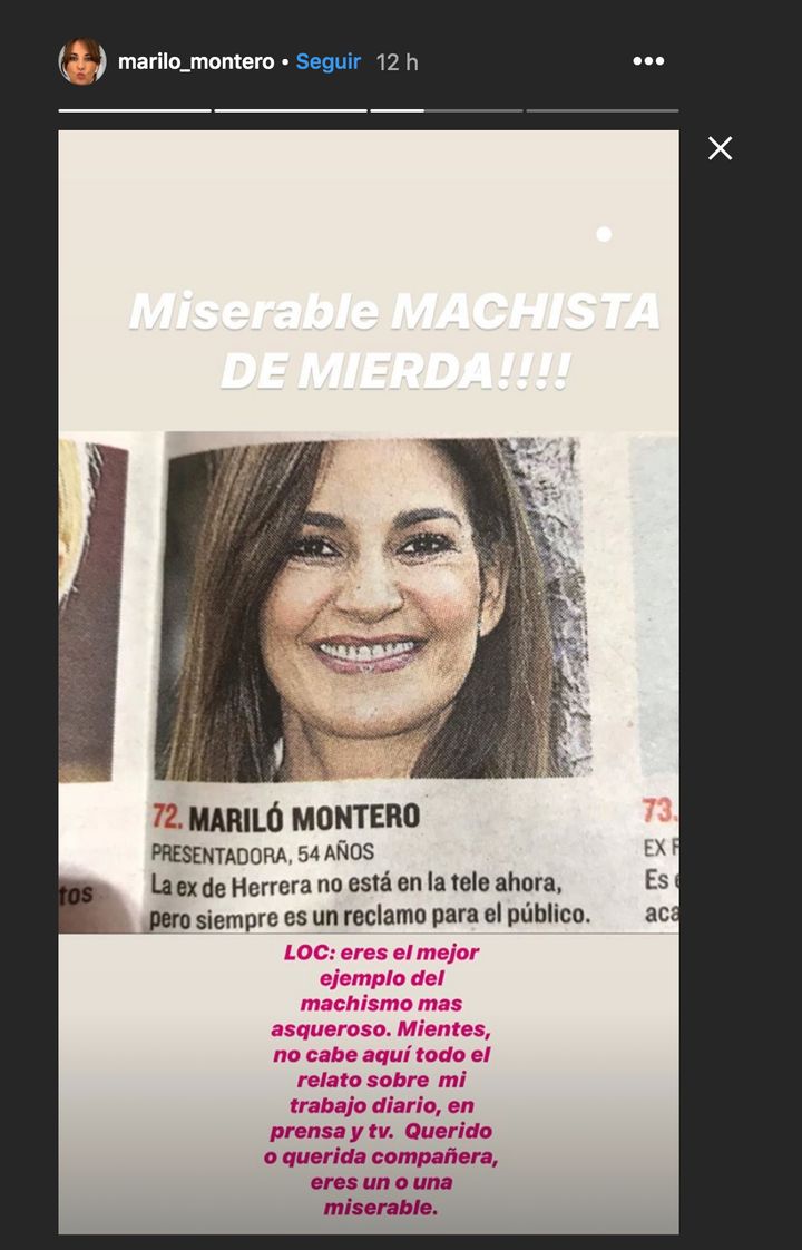 Mariló Montero en Instagram