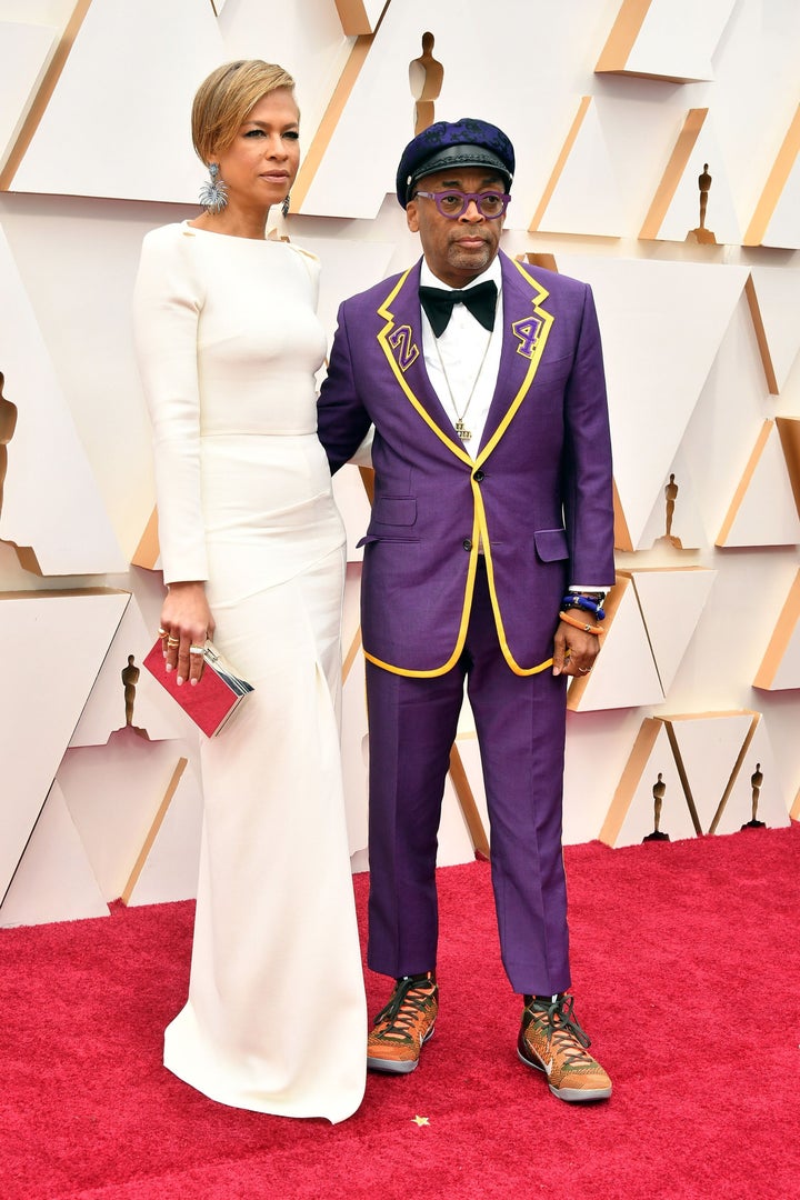 Tonya Lewis Lee and filmmaker Spike Lee attend the 92nd Annual Academy Awards on Feb. 9 in Hollywood, California.