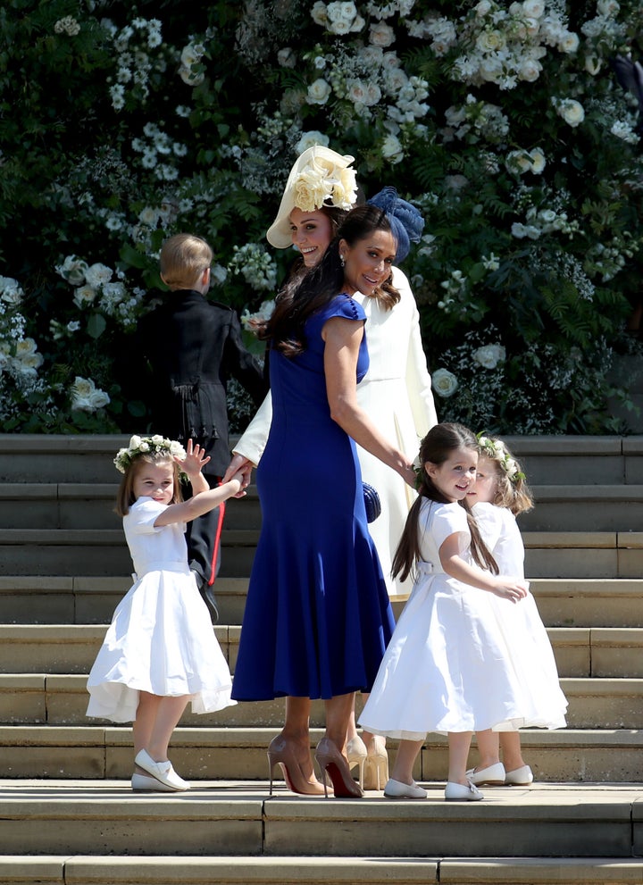 Jessica Mulroney and daughter Ivy at St George's Chapel at Windsor Castle for Prince Harry and Meghan Markle's wedding in May, 2018.