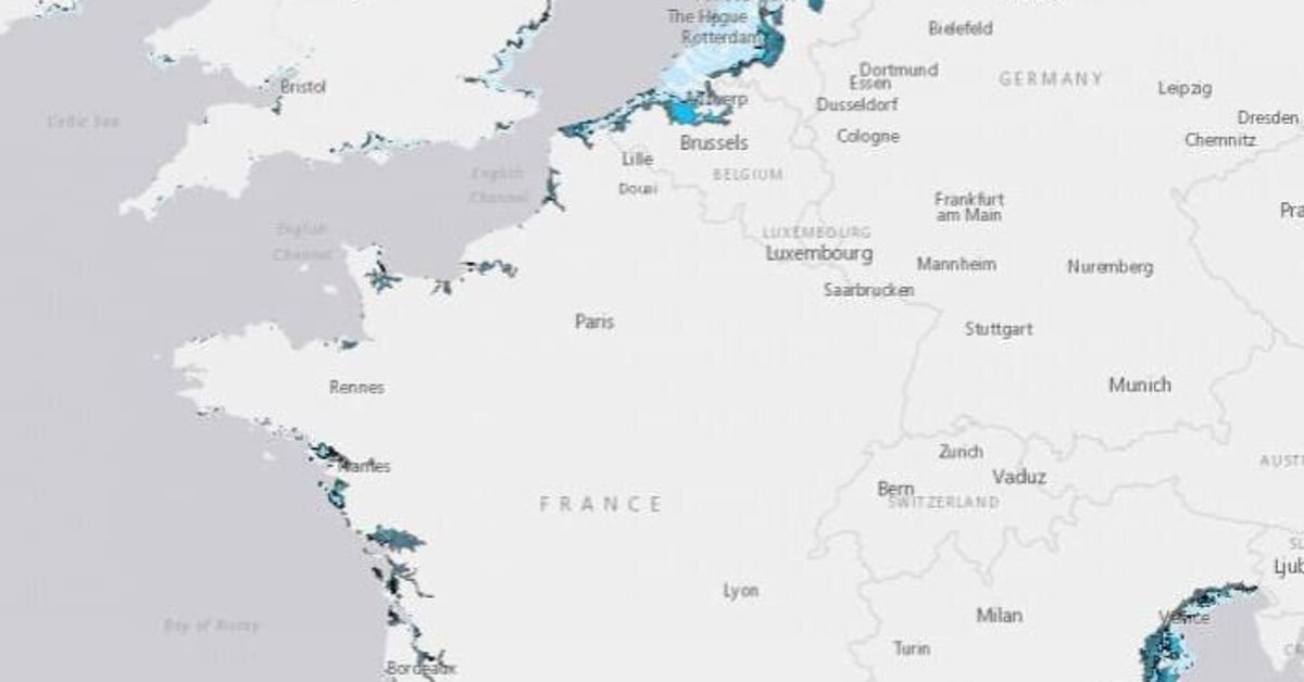 carte de france du littoral ouest