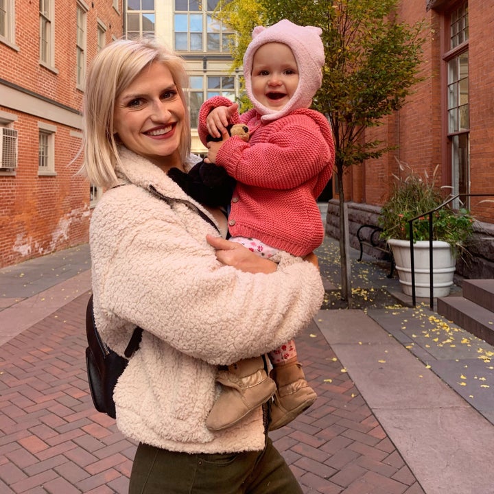 Musser and her daughter about three months after the 2019 bikini competition.