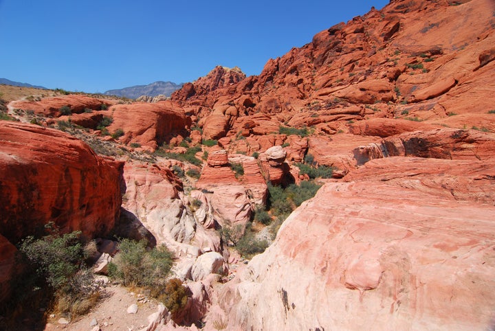 Red Rock Canyon National Conservation Area is a beautiful site just outside the city.&nbsp;