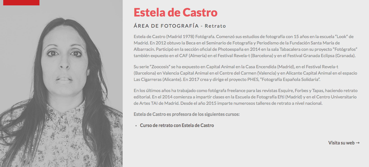 CV de Estela de Castro