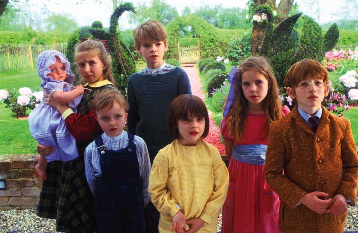 Raphaël with his co-stars on the set of Nanny McPhee