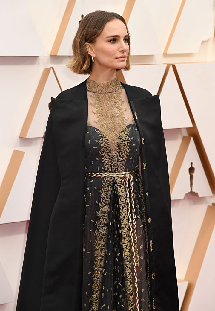 Natalie Portman on the Oscars red carpet