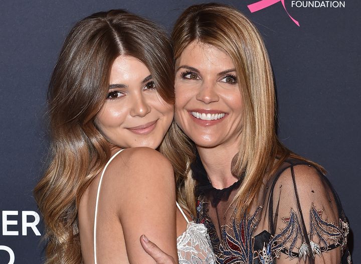 Olivia Jade Giannulli, left, and her mother Lori Loughlin pictured at a benefit evening in 2018.