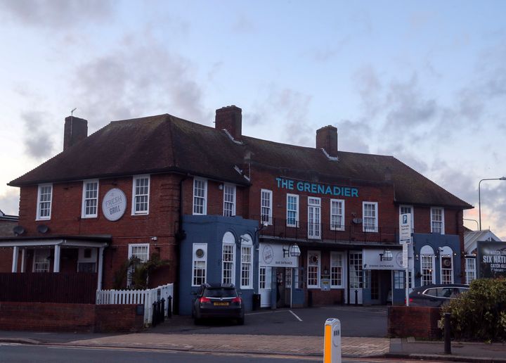 The Grenadier pub in Hove, East Sussex, one of the locations visited by the Brighton businessman, Steve Walsh, who has been diagnosed with coronavirus. The public house has said it has been told by Public Health England there is "minimal ongoing risk of infection to either guests or staff"