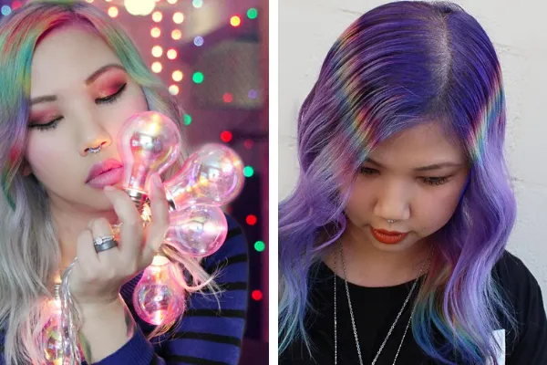 cool dyed hair for girls