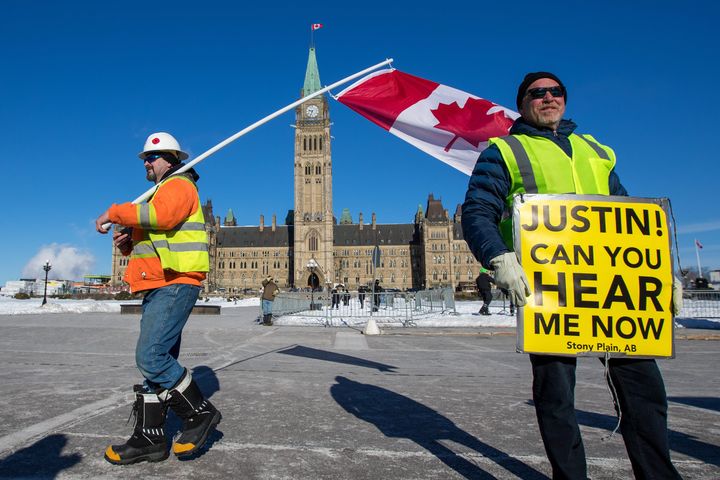 United We Roll protesters in Ottawa, Ont. on Feb. 19, 2019. 